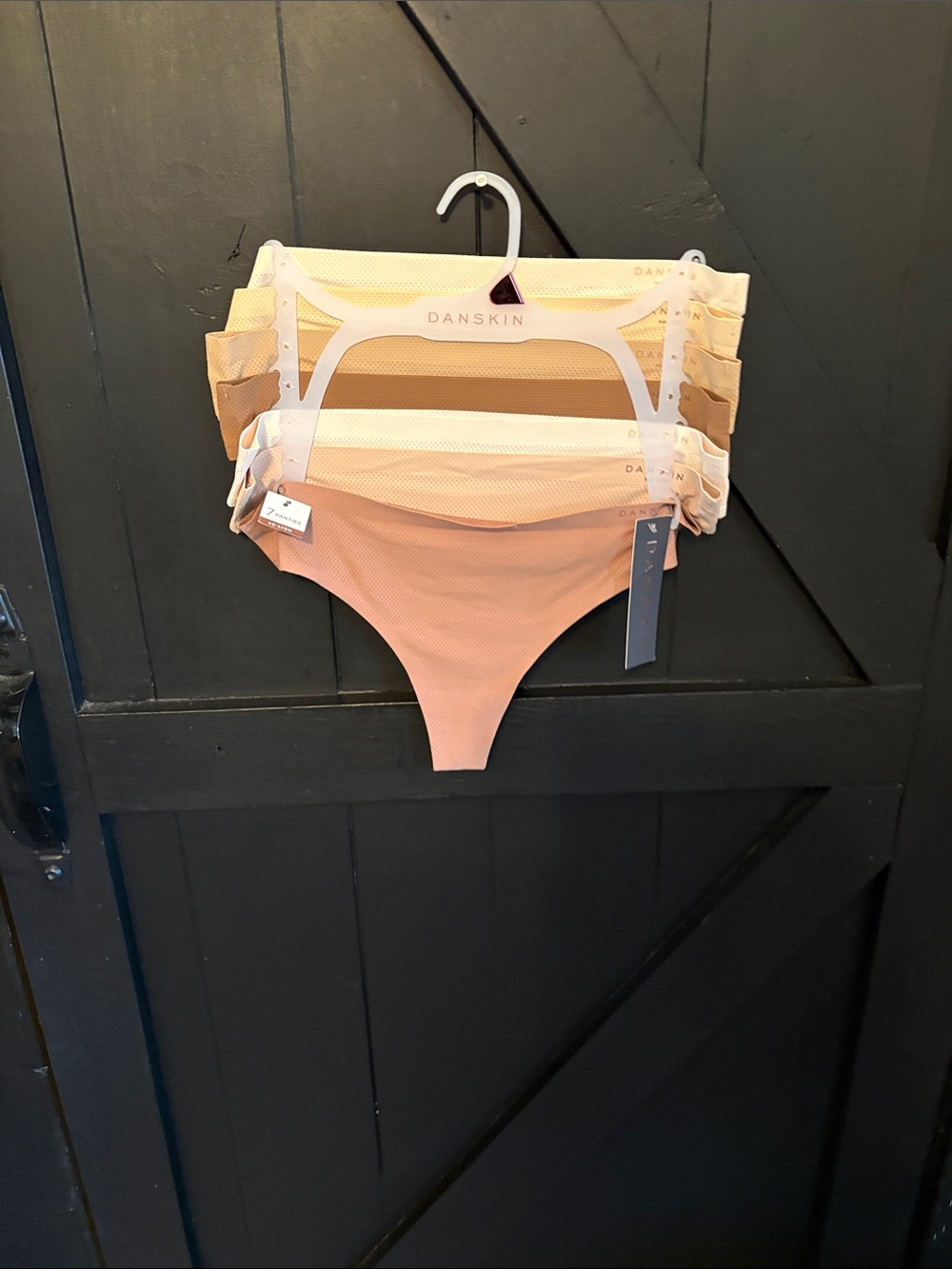 Danskin Women's 5-Pack Seamless Thongs - Peach, Cream, Tan